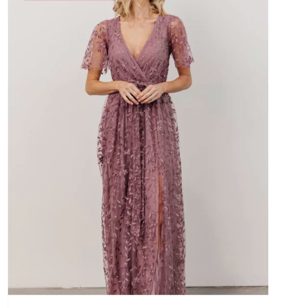 Baltic Born Marseille Embossed Maxi Dress